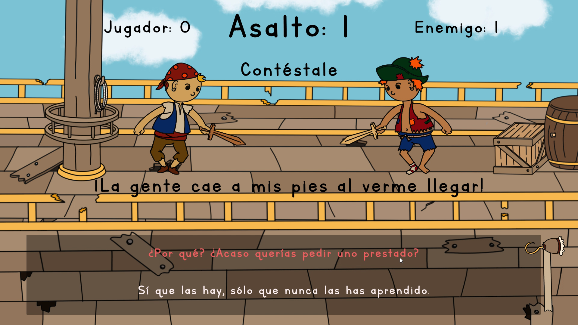 Frame del gameplay – Morning Routine